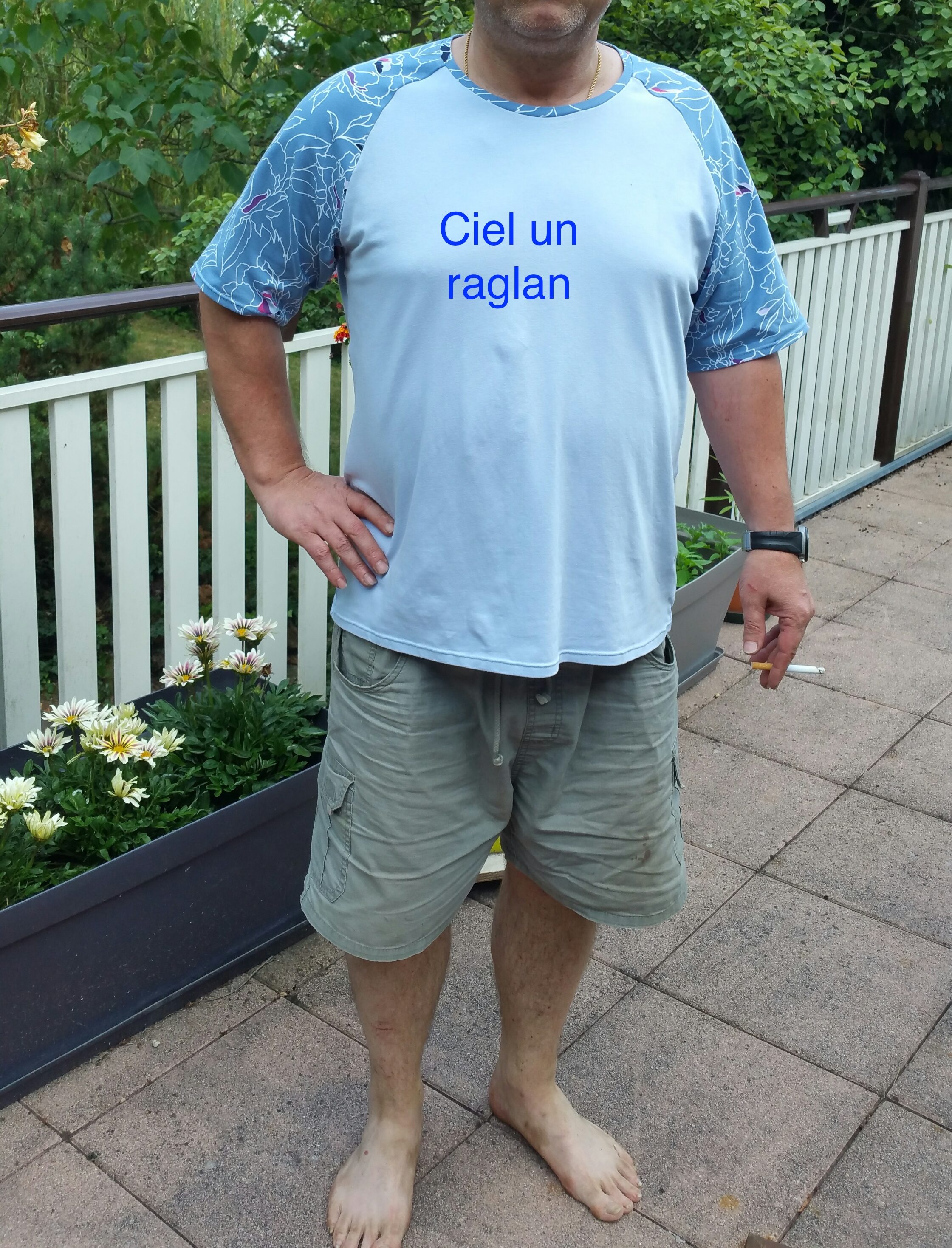 Défi « Je couds pour un homme »: Ciel un raglan!