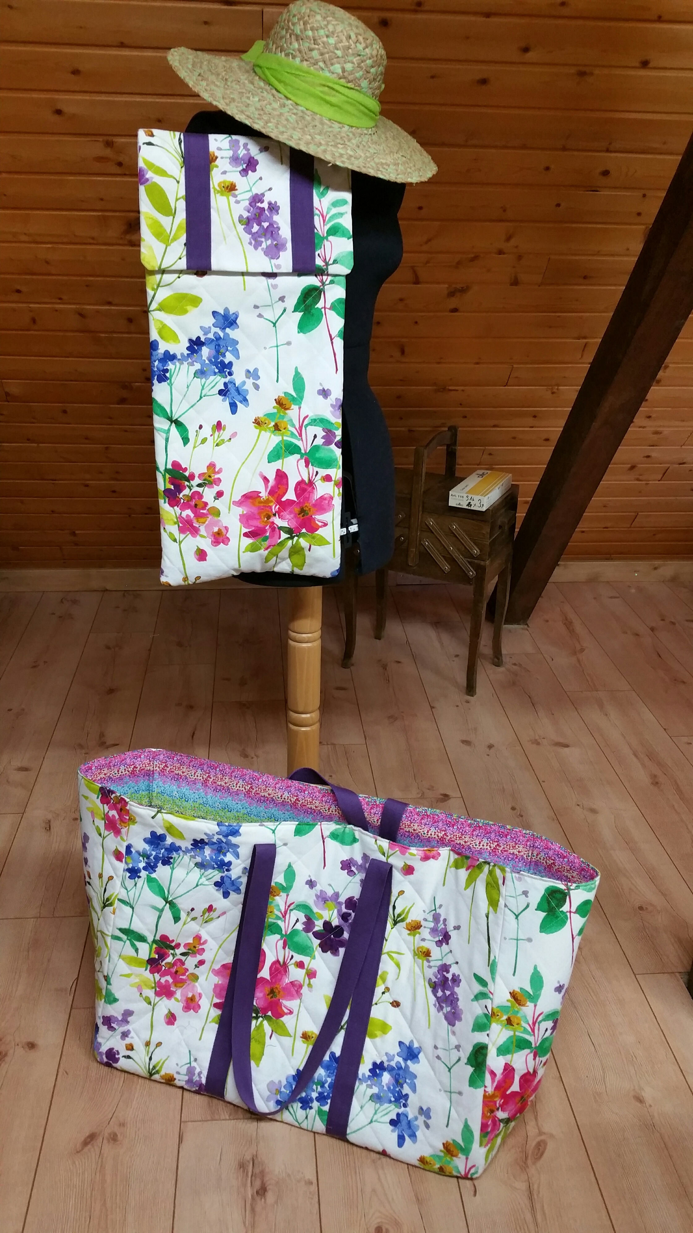 Sacs matelassés pour matos de couture – l&rsquo;anniversaire de Fanfreluche