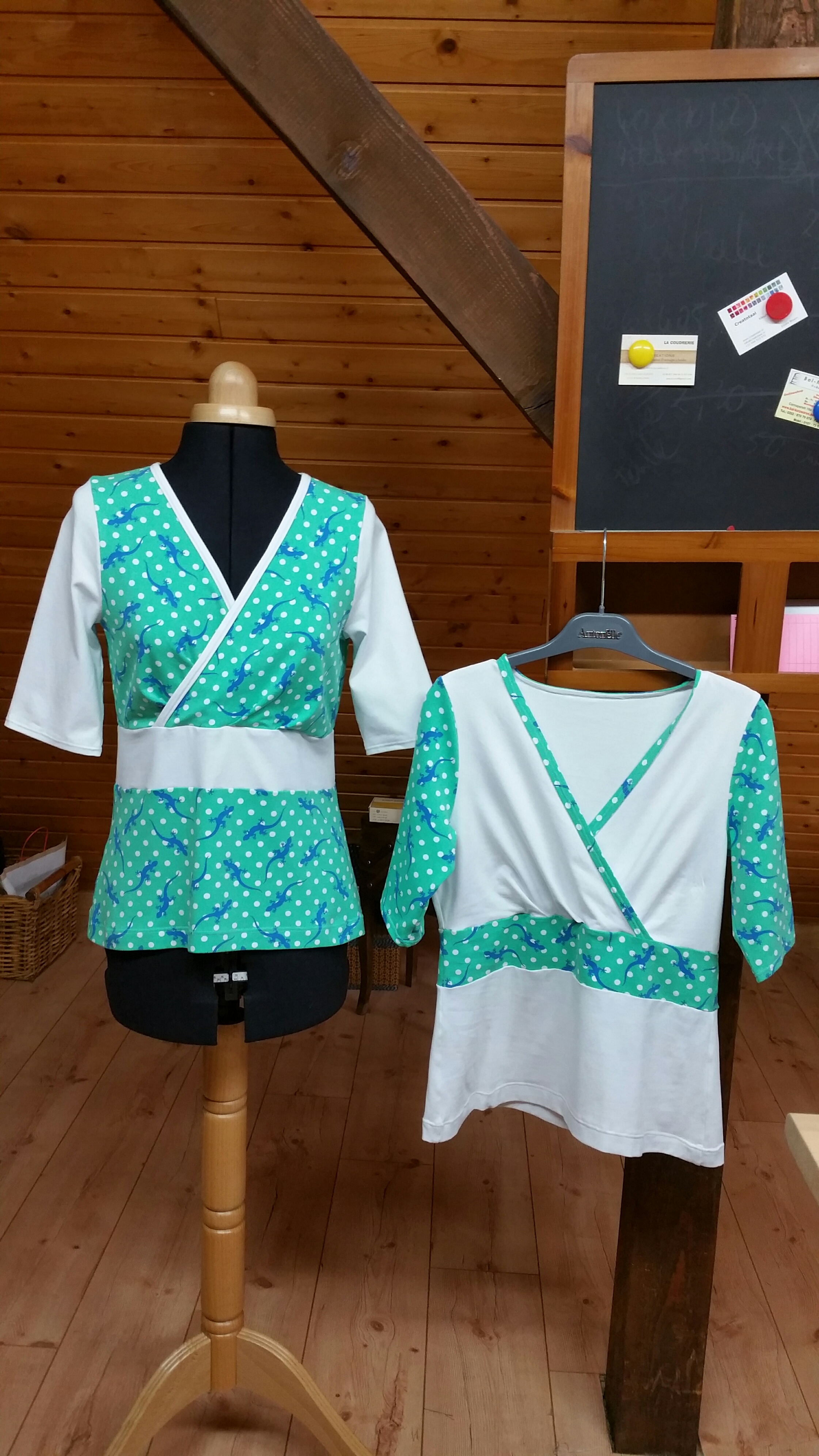 Lucette et les salamandres en positif et négatif